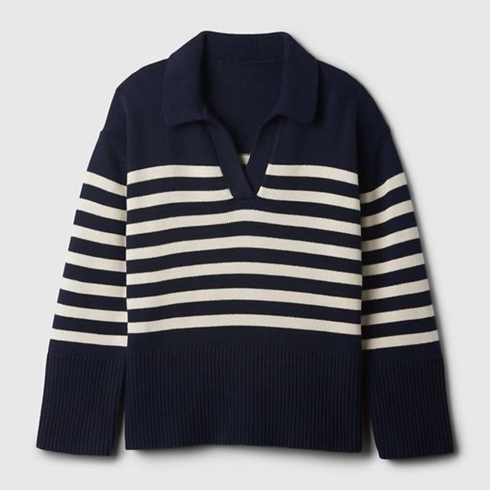 GAP 24/7 Split-Hem Polo Sweater (NWT)